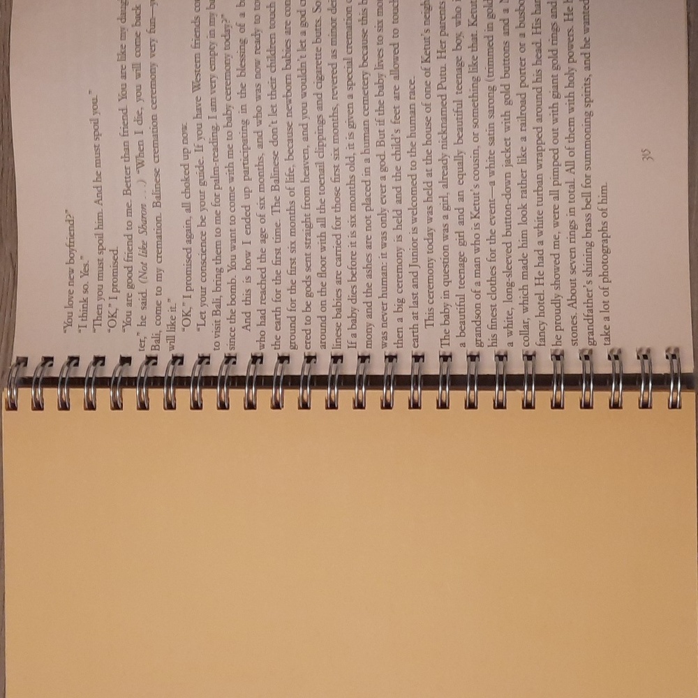 Secret Journal "Eat Pray Love" 📚 Handmade Journal from old books - Picture 5 of 7